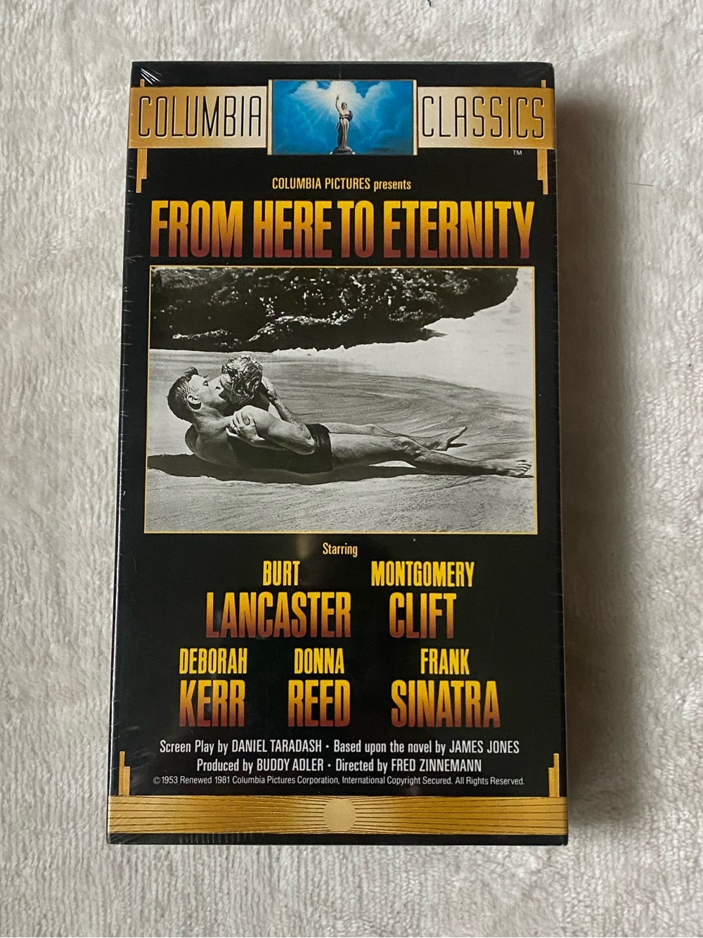 From Here to Eternity VHS 1989 Vintage Sealed Sinatra Columbia TriStar Stamps